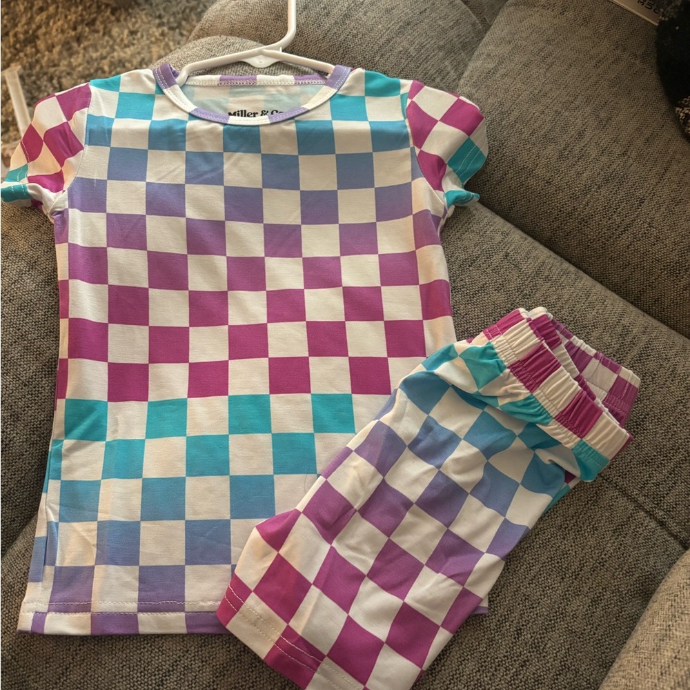 Colorful Checkered Kids Pajamas